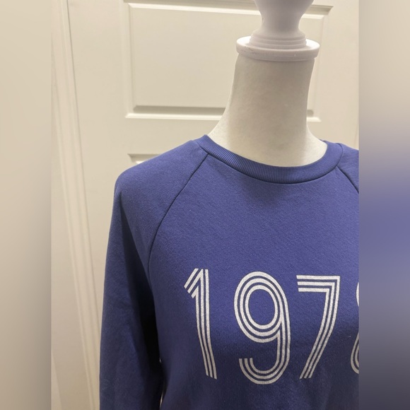 NWT. Marine Layer. Vintage Terry Sweatshirt “1976.” Skipper Blue. Size Medium. - Picture 6 of 10